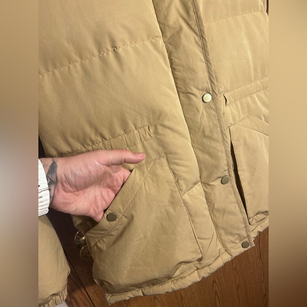 Zara Quilted Hooded Down Puffer Coat - Picture 4 of 8